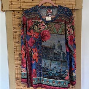 Johnny Was Floral Long Sleeve Tee